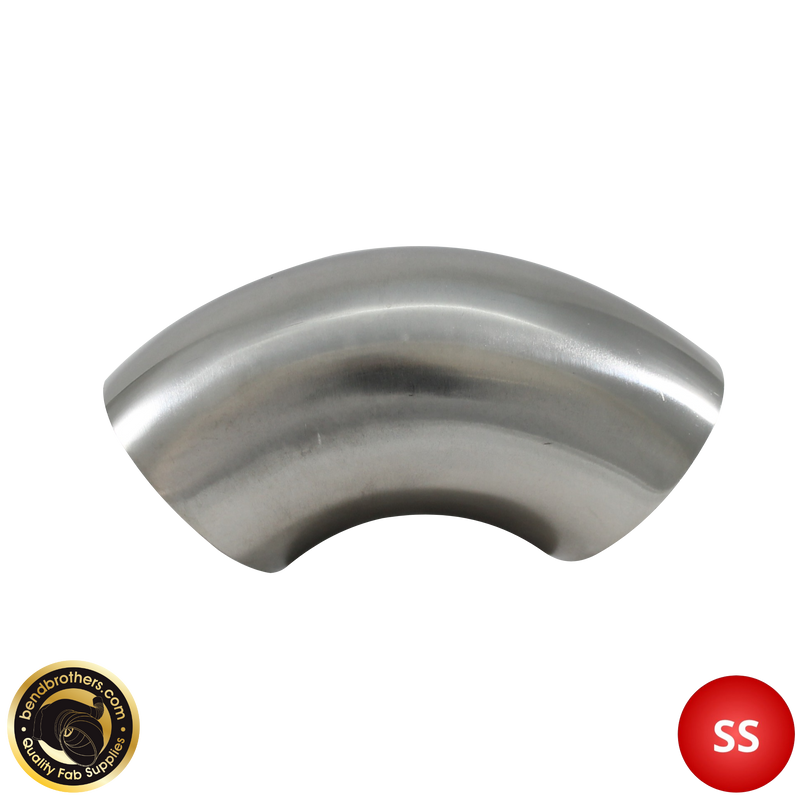 Load image into Gallery viewer, 3.5" (89mm) 304 Stainless Steel 90° Elbow - 1.2D Radius - 1.6mm Wall

